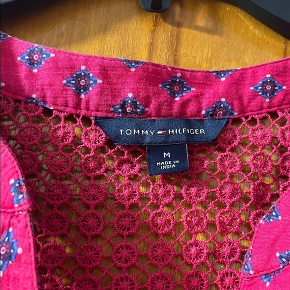 Tommy Hilfiger Pink Patterned Blouse - Picture 2 of 5